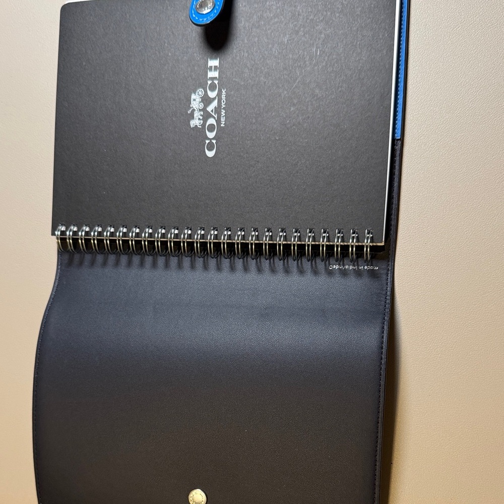 Coach Signature C Blue Notebook - Picture 2 of 3